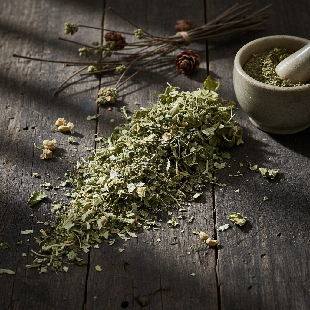 Dried lemon balm herb