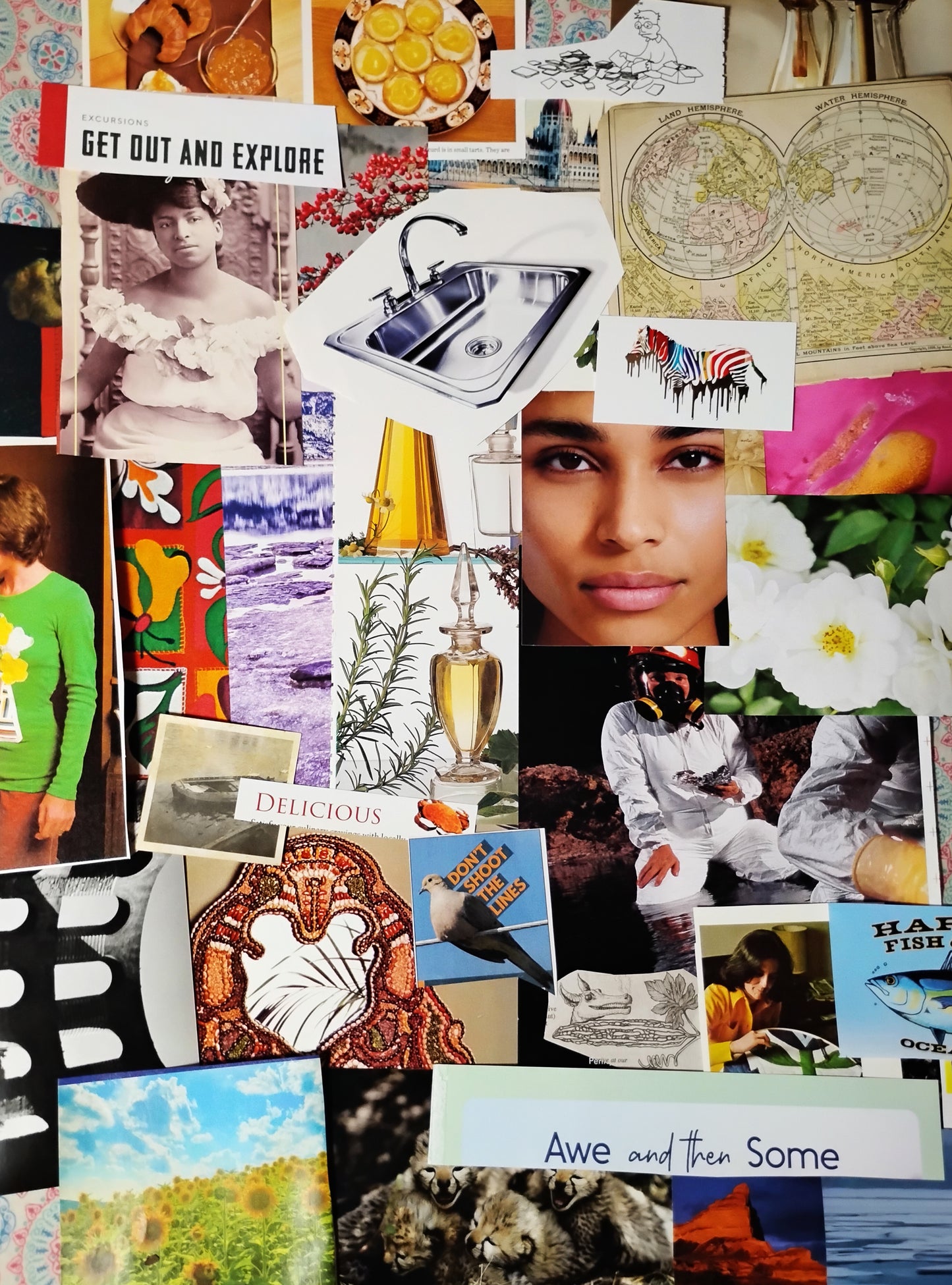 Analog Collage Art Kits – Modern to 1970s Images